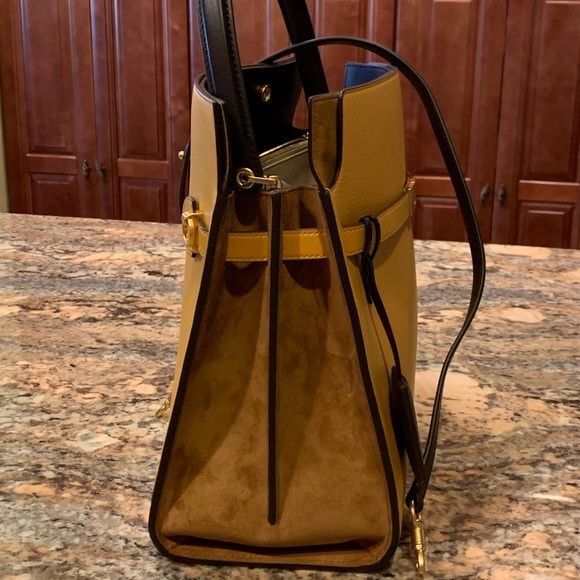 Like New Authentic TORY BURCH Lee Radziwill Double Bag - Picture 5 of 9